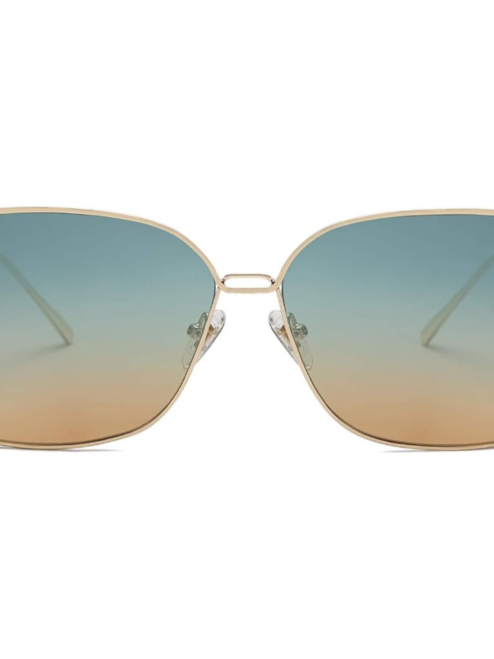 Lightweight Trendy Oversized Square Shades with UV400 Protection - Adult Size